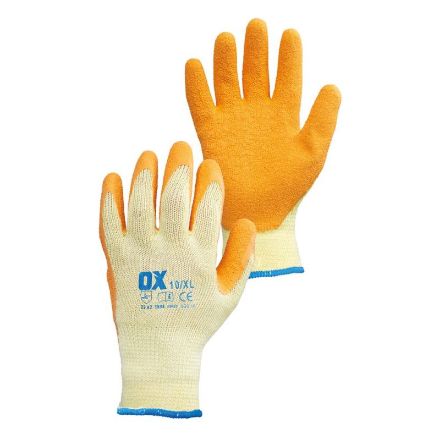 Picture of Gloves Latex Grip Ox Orange - Size 10 XL