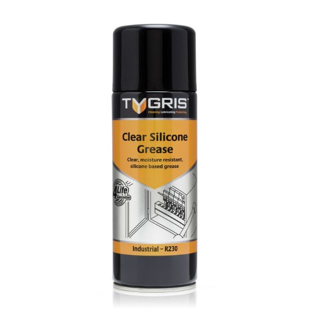 Picture of Tygris Spray Clear Silicon Grease R230 - 400ml