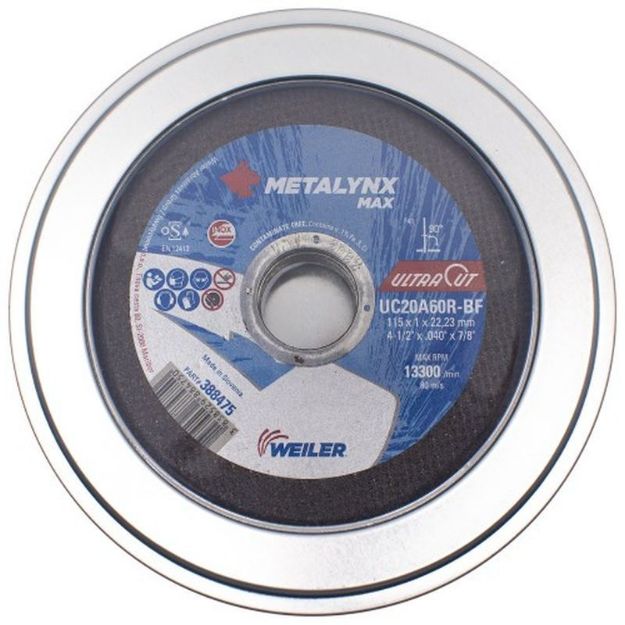 Picture of Metal Cutting Disc Thin - 115x1.0x22 Metalynx Pro [10] Tin