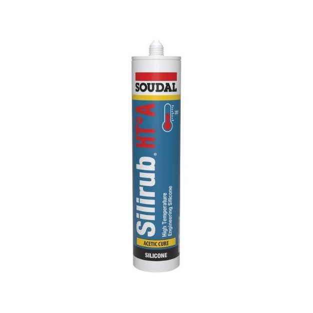 Picture of Soudal Silirub HT-A High Temp. Silicone Black (285°C)