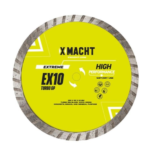 Picture of Diamond Blade EX10 TURBO GP Xmacht [Concrete, Bricks & General Purpose] 300/20mm