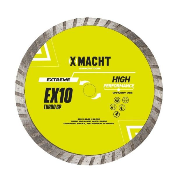 Picture of Diamond Blade EX10 TURBO GP Xmacht [Concrete, Bricks & General Purpose] 230/22mm