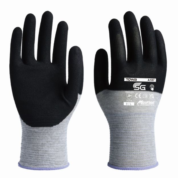 Picture of Glove SG Flex Black/Grey A187 - Size 8 M