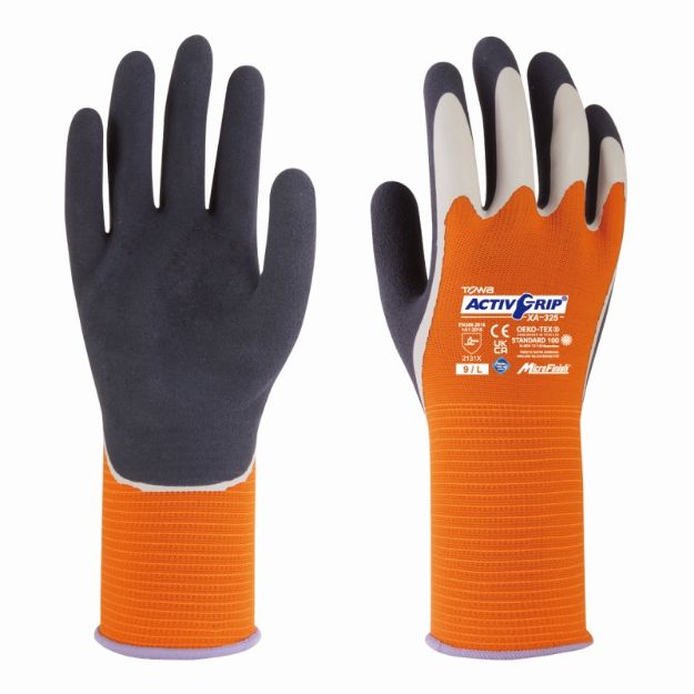 Picture of Glove ActivGrip Extra Orange 325 - Size 8 M