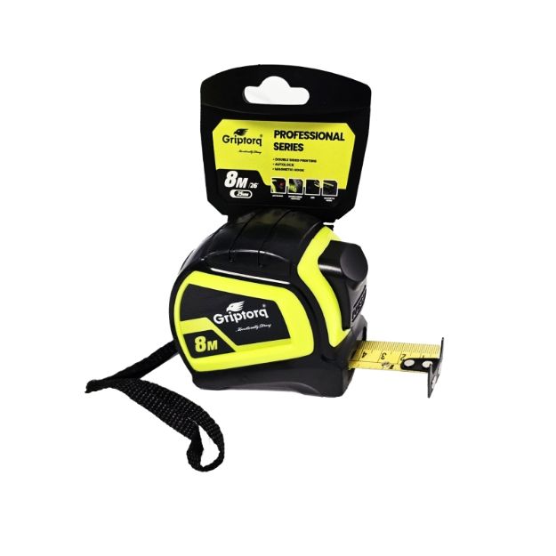 Picture of Griptorq Professional Tape Measure 8mx25mm