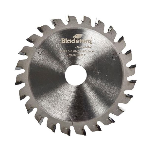 Picture of Bladetorq TCT Conical Scoring Saw Blade 120x20x3.0x4.0x24T [Wood]